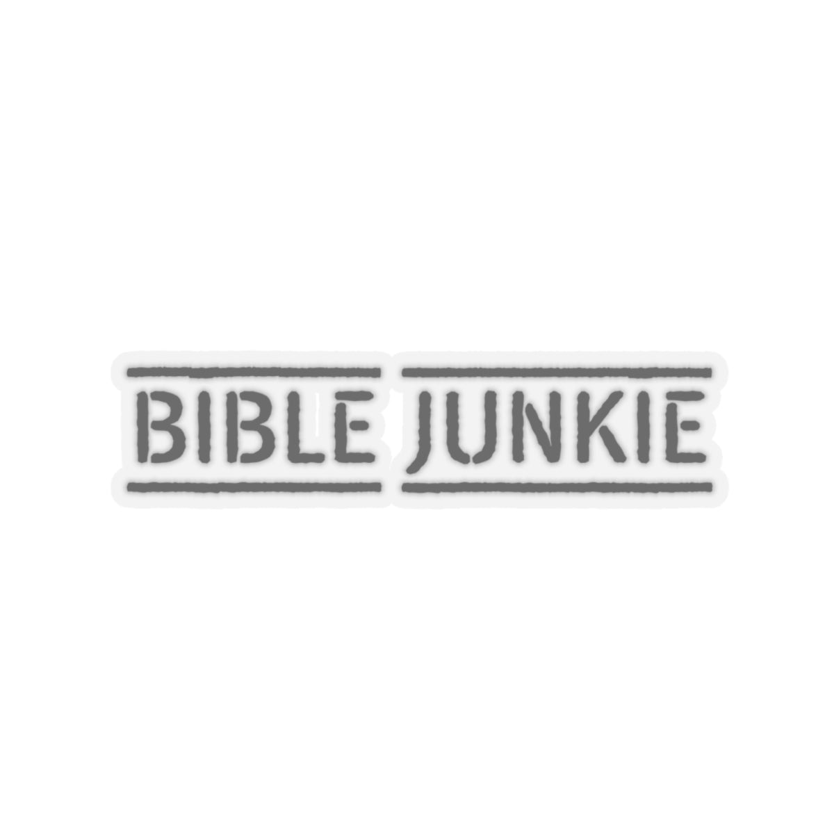 BIBLE JUNKIE STICKER. Wear it. Share it. Gods Word. Bible Junkies.