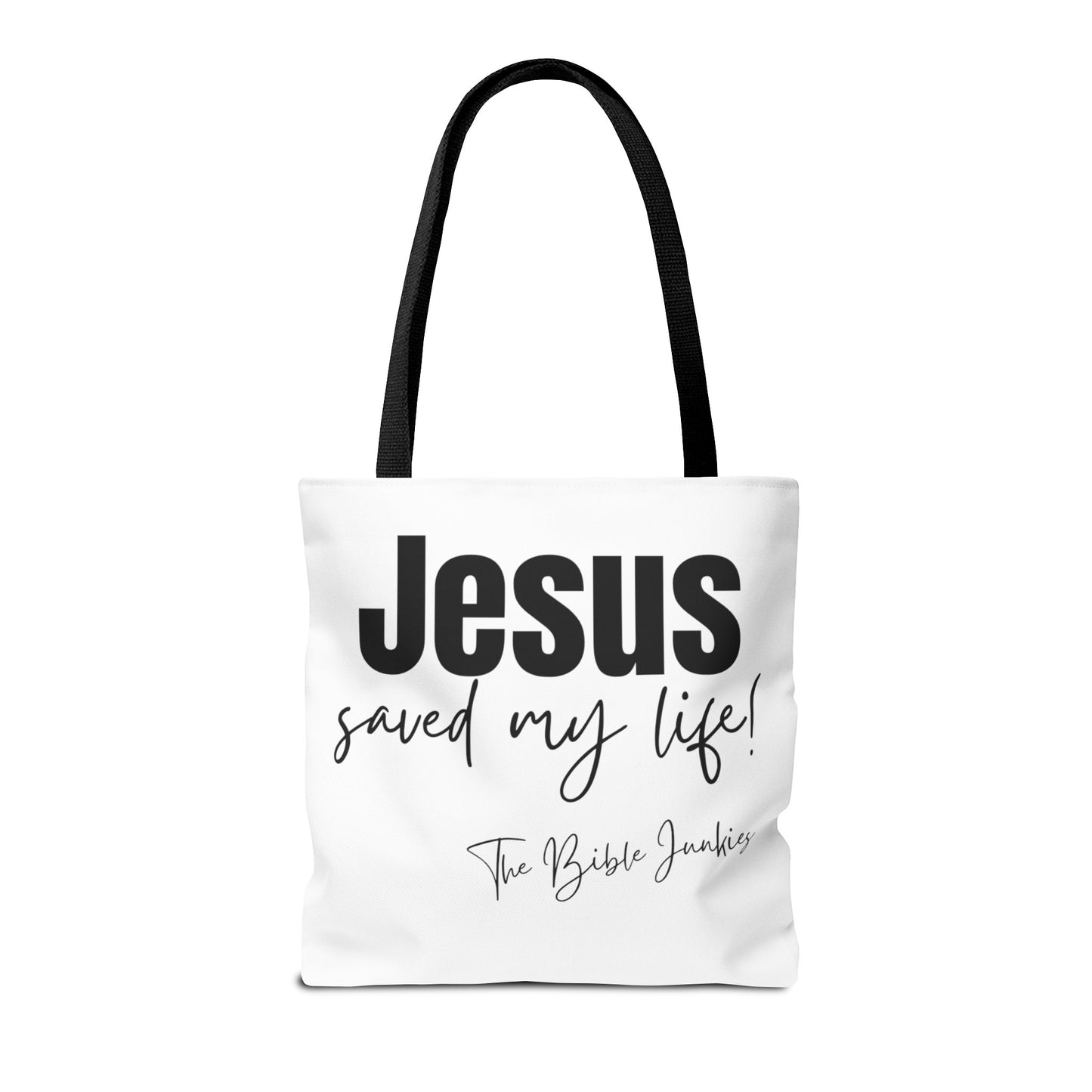 Jesus Saved My Life, Tote Bag - The Bible Junkies
