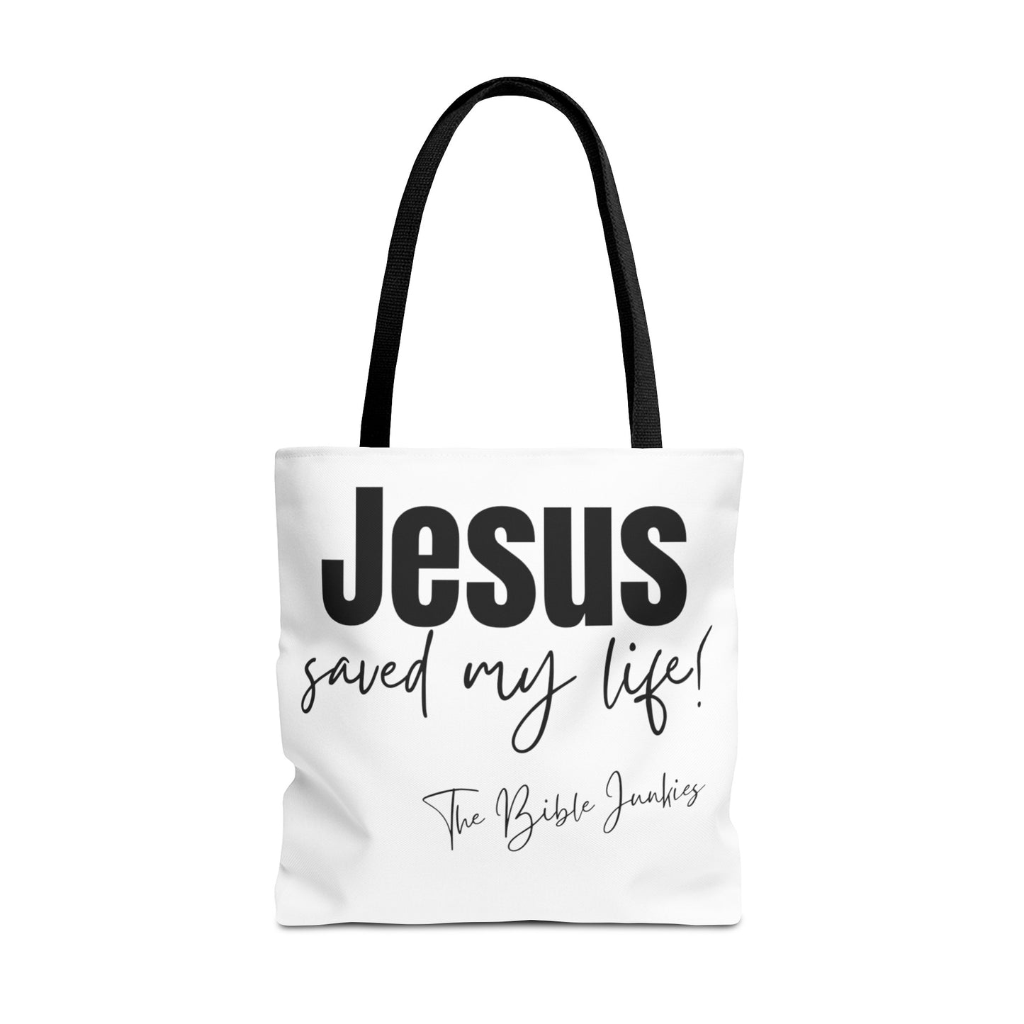Jesus Saved My Life, Tote Bag - The Bible Junkies