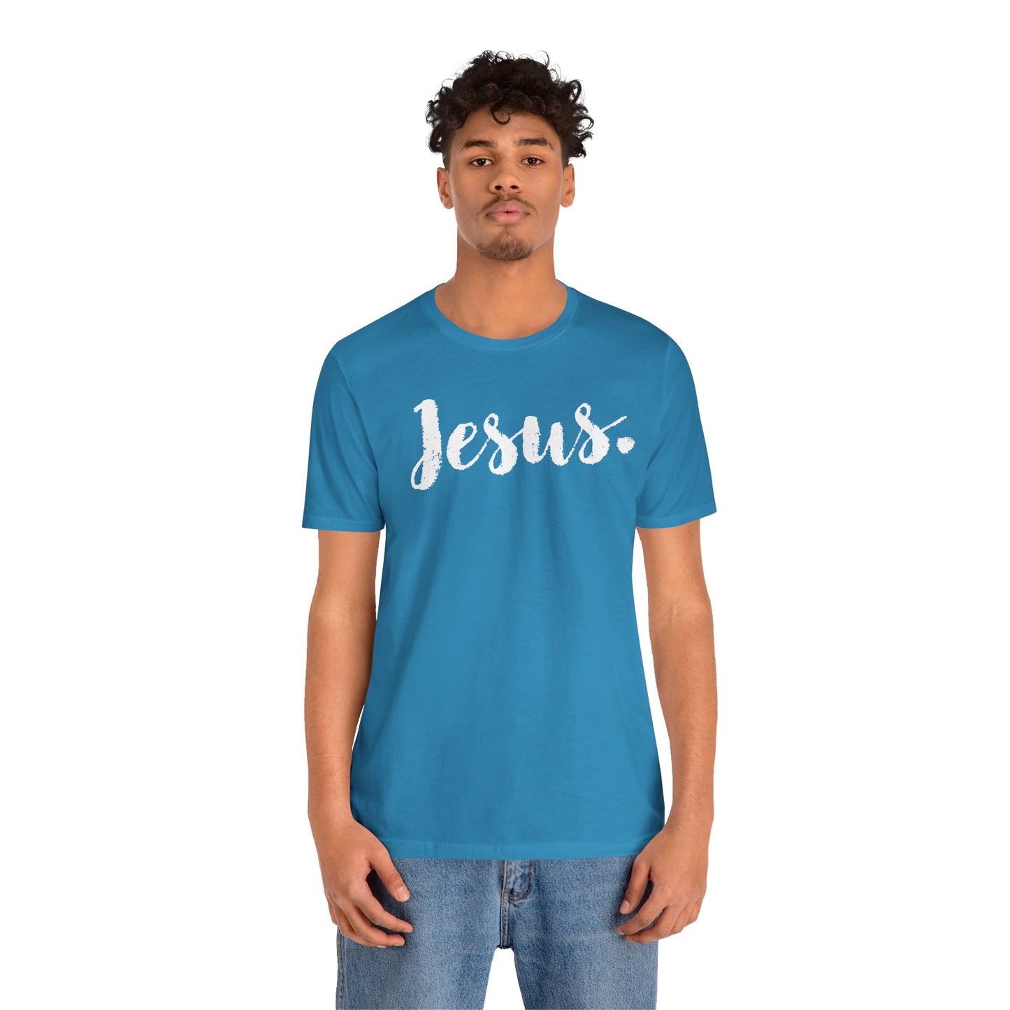 JESUS. There is POWER in the NAME of Jesus. Wearing & Sharing The Word. Christian. Faith. Hope. Believe. Shirts. Gifts.