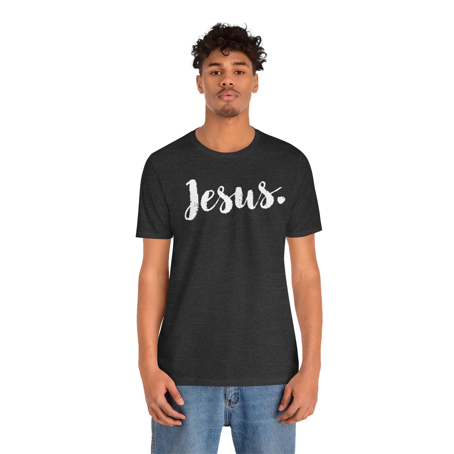 JESUS. There is POWER in the NAME of Jesus. Wearing & Sharing The Word. Christian. Faith. Hope. Believe. Shirts. Gifts.