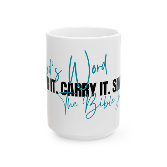 God's Word, Ceramic Mug, (11oz, 15oz) - The Bible Junkies®