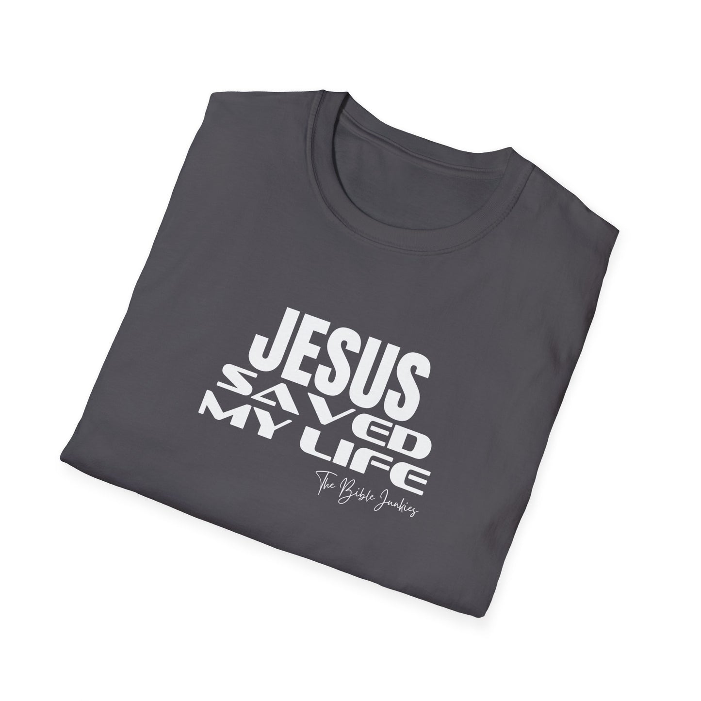 Jesus Saved My Life 2, Unisex Softstyle T-Shirt - The Bible Junkies®